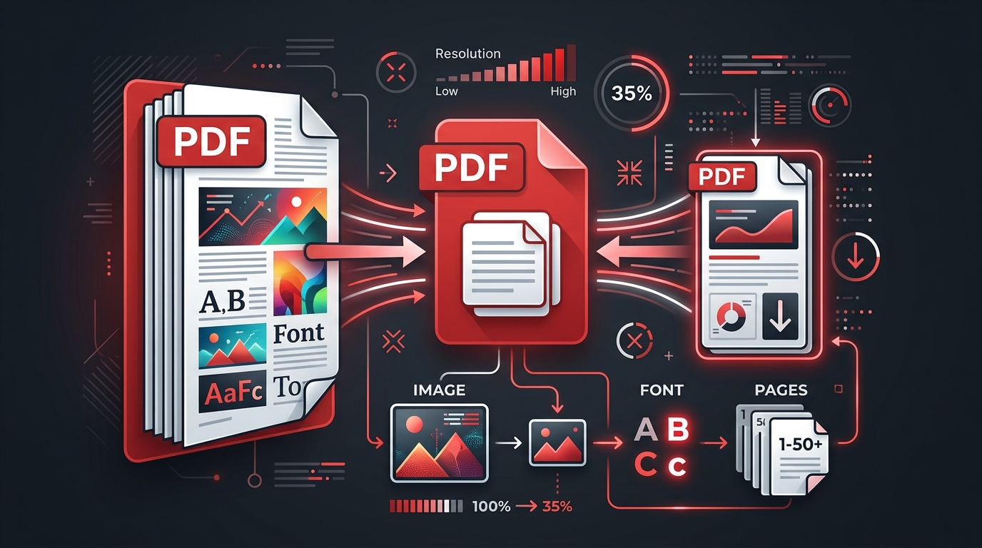 PDF compression illustration